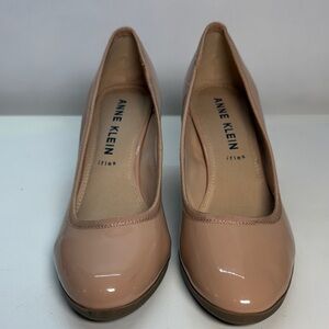 Anne Klein Nude Patent Heels
